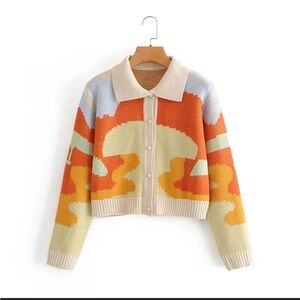 Stylish Women's Cardigan with Bold Patterns